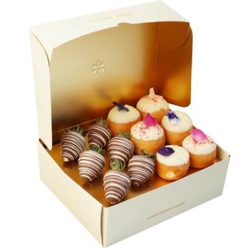 Flower Donuts Chocolate Strawberries